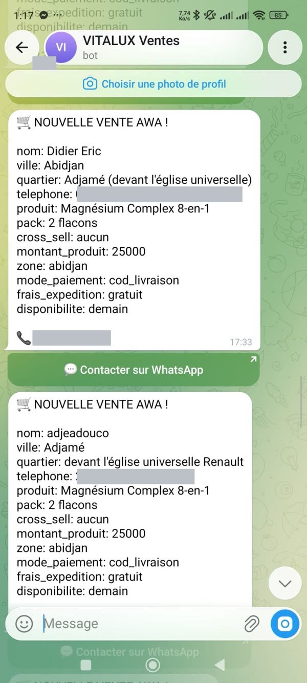 Deux ventes dans la même journée